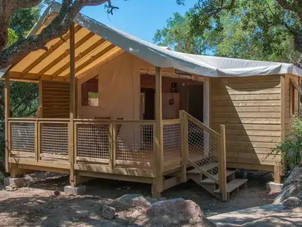 Lodge SAHARI 24m² – 2 chambres – terrasse 10m² (avec sanitaires)